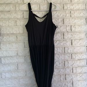Black maxi dress